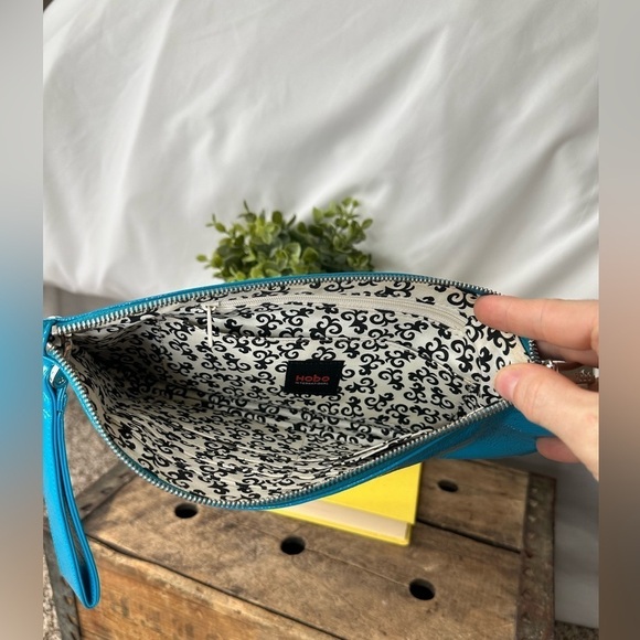 HOBO Turquoise Patent Leather Wristlet - Picture 4 of 4